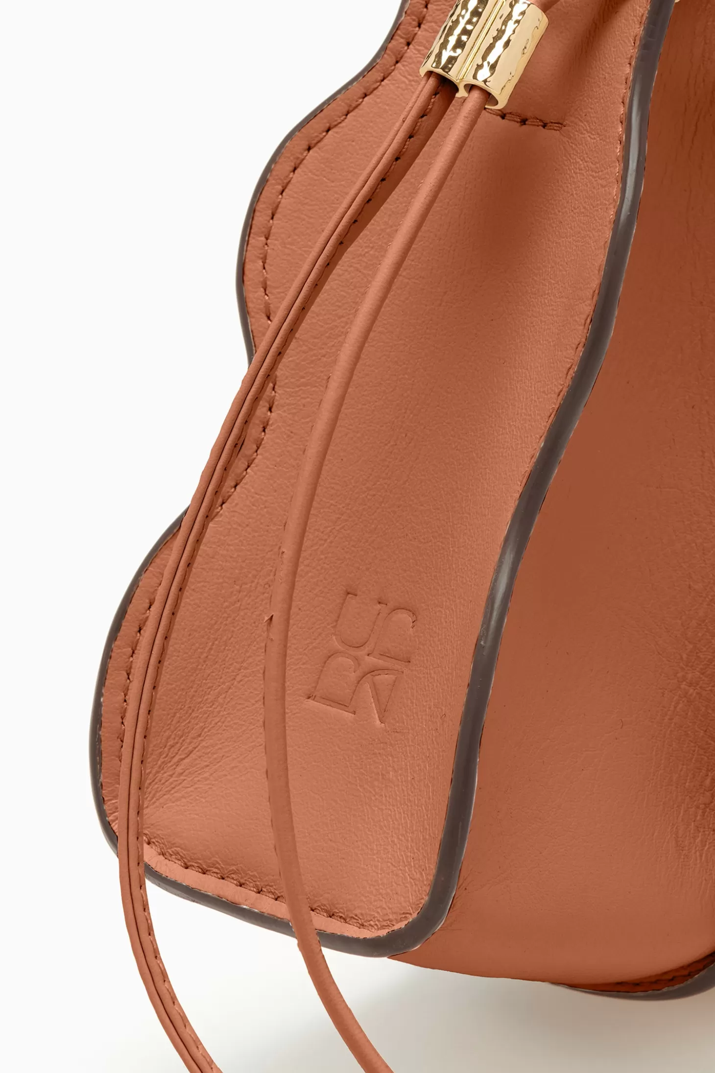 adria_pleated_wave_clutch_5.webp Outlet Ulla Johnson Adria Pleated Wave Clutch Pecan Brown