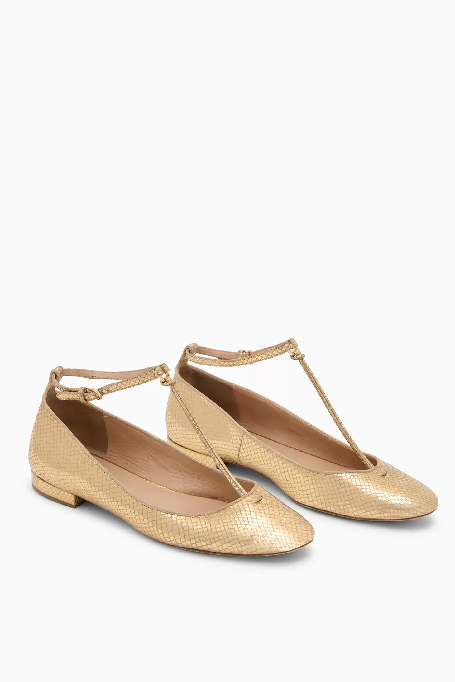 louise_mary_jane_ballet_flat_5.webp Flash Sale Ulla Johnson Louise Mary Jane Ballet Flat Gold Python